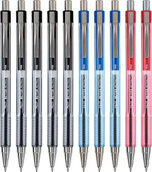 Pilot Better Ball Point Retractable Pens, Fine Point, Assorted Colors, 10 Count (16770)