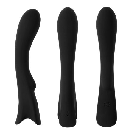 Vibrating Power Wand Massager - Lifetime Guarantee - Rechargeable Waterproof & Wireless - Medical Grade Silicone - 7 Stimulation Modes - Quiet yet Powerful - Best for Men, Women or Couples - Black