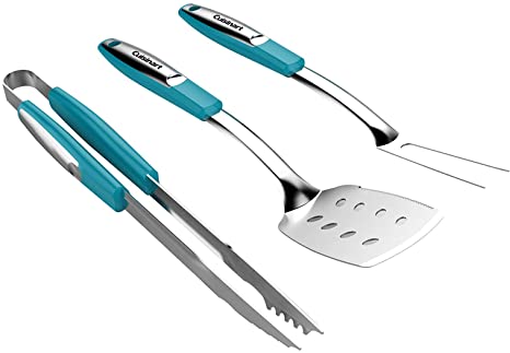 Cuisinart CGS-233T Grill Tool Set, 3-Piece, Turquoise