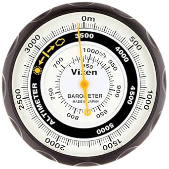 Vixen Altimeter Analog Barometer with Black 46811