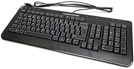 Dell SK-8165 3X3K9 Alienware Nordic Slim Black Multimedia USB Wired Keyboard Compatible Part numbers: 3X3K9, SK-8165