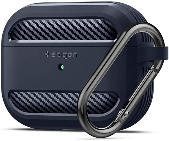 Spigen Rugged Armor Designed for Airpods Pro Case (2019) - Charcoal Gray