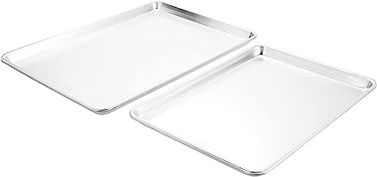 Nordic Ware Natural Aluminum Commercial Baker's Half Sheet and Big Sheet