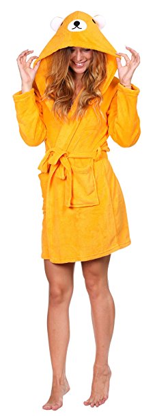 Totally Pink Women's Warm and Cozy Plush Character Robe