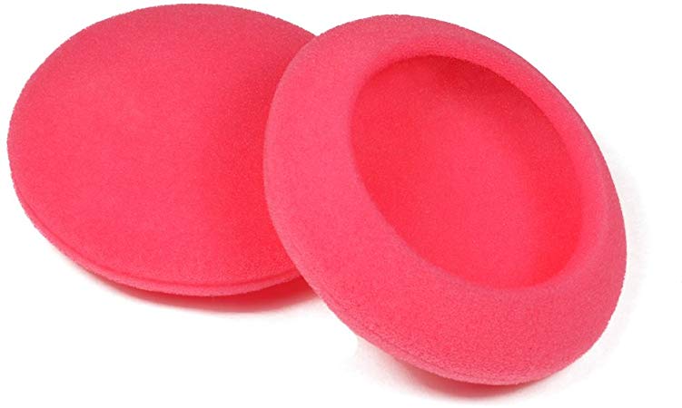 Synsen 5 Pairs 50mm(2inch) Quality Replacement Ear Pad Foam Earbud Sponge Cover Cushions for Sennheiser PX100 / Sony MDR-G57 / Philips/Plantronics & Other Headphones (50mm, Pink)