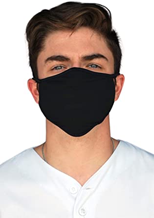 Made in USA: Face Coverings, Washable Reusable – Protection from Dust, Pollen, Pet Dander, Other Large Airborne Particles.