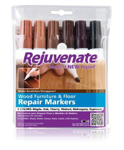 Rejuvenate Wood Furniture & Floor Repair Markers - 6 color pack