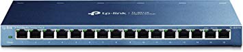 TP-Link 16 Port Gigabit Ethernet Unmanaged Switch | Plug and Play | Metal | Desktop | Fanless | Limited Lifetime Warrenty(TL-SG116)