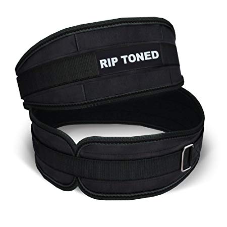 Rip Toned Lifting Belt By 4.5 Inch Weightlifting Back Support & Bonus Ebook - For Powerlifting, Xfit, Bodybuilding, Strength & Weight Training, MMA