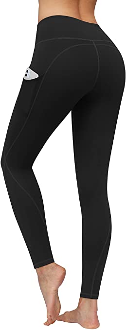BISUAL High Waisted Yoga Pants with Pockets, Tummy Control Workout 4 Way Stretch Yoga Leggings for Women