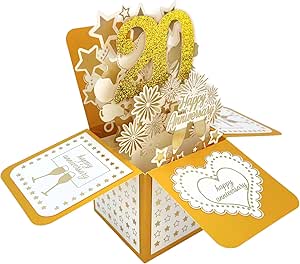 Happy 20th Anniversary Pop Up Greeting Card for Couple,Best 20th Anniversary 3D Cards Gifts for Wife Husband, Funny 20th Wedding Anniversary Card for Him Her