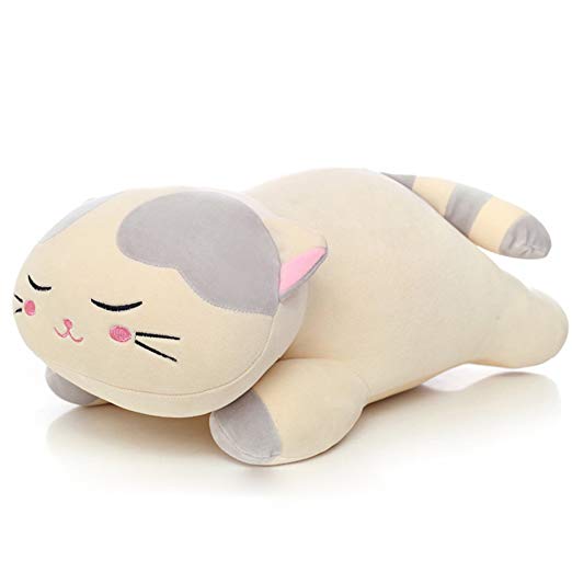 Lazada Plush Cat Stuffed Kitty Super Soft Animal Pillows for Kids Adult Toys 22"