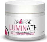 LUMINATE Skin Lightener - Natural Skin Lightening Cream Reduces Dark Spots and Age Spots  Uneven Skin Tone Melasma  Hyperpigmentation with Arbutin  Kojic Acid  Niacinamide 2oz