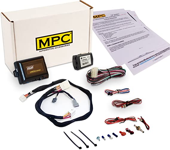 MPC Remote Starter for 2009-2015 Honda Pilot |Gas| |Key to Start| with T-Harness - (2) Extended Range 5-Button 1-Way Remotes - Up to 1,500 ft - Firmware Preloaded