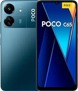 Xiaomi Poco C65 - Smartphone de 8 256GB, Pantalla de 6.74” 90Hz HD , MediaTek Helio G85, Triple cámara 50MP 2MP QVGA, 5000mAh, NFC, Azul (Versión ES)