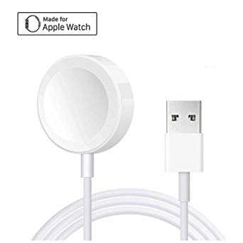 Compatible with Apple Watch iwatch Magnetic Wireless Charger Pad Charging Cable Cord Compatible with for Apple Watch Series1/2/3/4 38 mm/42 mm 3.3Ft - White02
