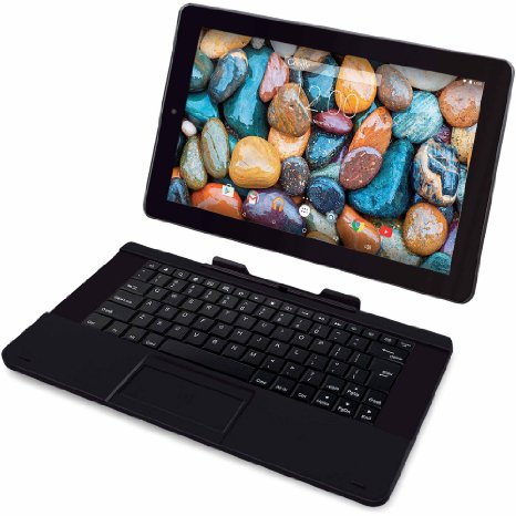 RCA Maven 11.6" 2-in-1 Tablet 32GB Quad Core BLACK Laptop Computer with Touchscreen and Detachable Keyboard Google Android 5.0 Lollipop