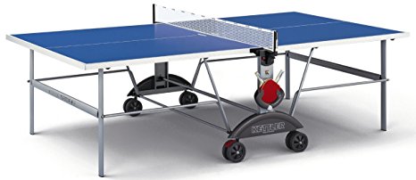 Kettler Top Star XL Indoor/Outdoor Table Tennis Table, Blue Top