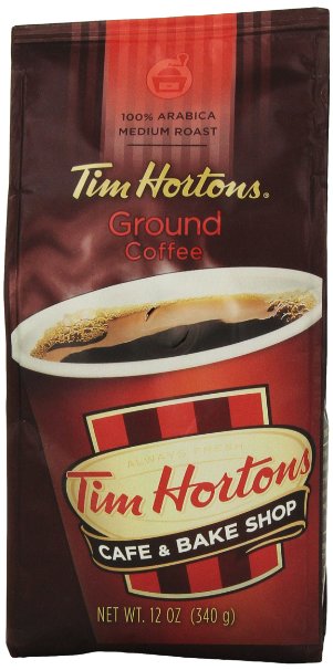 Tim Horton's 100% Arabica Medium Roast Original Blend Ground Coffee, 12 Ounce