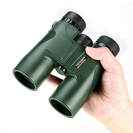 USCAMEL Binoculars Compact for Bird Watching, 10x42 Military HD Professional Hunting Telescope - Army Green