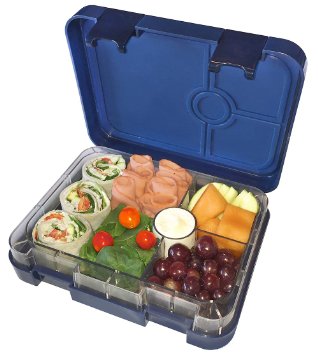 Bentoful Leakproof Durable Double Latch Bento Lunch Box, Air Tight with 4 Food Storage Compartments for Kids and Adults to Keep Their Meals Fresh & Organized. 2 Free Bento Recipe Ebooks Included