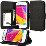 BLU Advance 40 A270a Case Abacus24-7 BLU Advance 40 Wallet Case with Flip Cover Stand and Pockets for ID Credit Cards - Black BLU Advance 40 A270a Flip Case