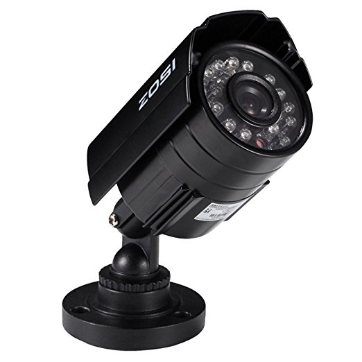 ZOSI 700TVL 24 IR-LEDs Night Vision CCTV Surveillance Video Camera Home Security Indoor/Outdoor Use