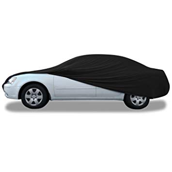 Budge Soft Stretch Car Cover Indoor Fits Cars up to 16' 8" Long, BSC-3 (Nylon and Polyester, Black)