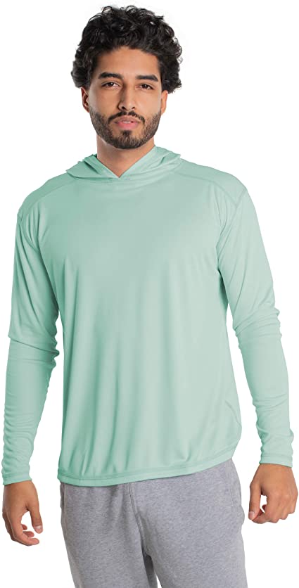 Vapor Apparel Men’s UPF 50  UV Sun Protection Long Sleeve Performance Hoodie for Sports and Outdoor Lifestyle