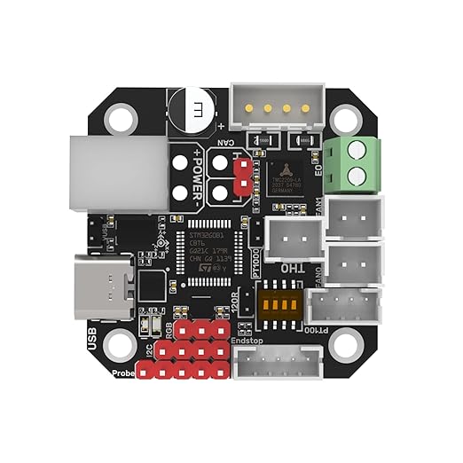 BIGTREETECH EBB42 CAN Bus with MAX31865 Adapter Board Hot End PCB Board Filament Break Blockage Detection for 42 Stepper Motor Extruder Nozzle Head Tool for Blv Ender 3 for Klipper Support PT1000