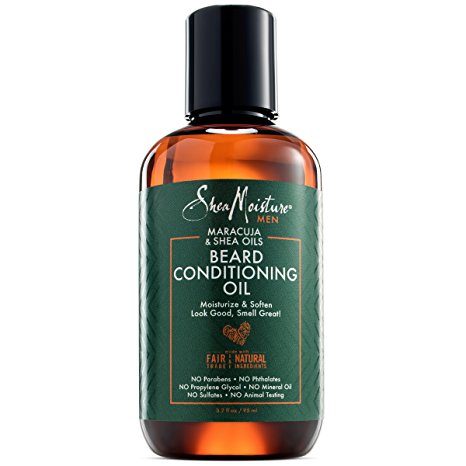 Shea Moisture Maracuja & Beard Conditioning Oil for Men, 3.2 Ounce