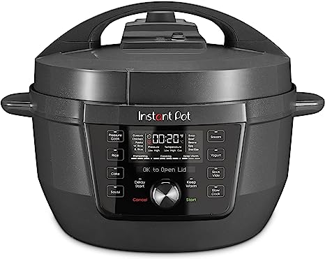 Instant Pot RIO Wide Plus, 7.5 Quarts 35% Larger Cooking Surface, WhisperQuiet Steam Release, 9-in-1 Electric Multi-Cooker, Pressure Cooker, Slow Cooker, Rice Cooker, Steamer, Sauté, Cake & Warmer