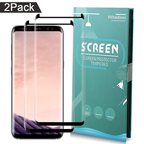 Samsung Galaxy S8 Plus Screen Protector, CBoner Tempered Glass 3D Touch Compatible,9H Hardness,Bubble 2 Pack