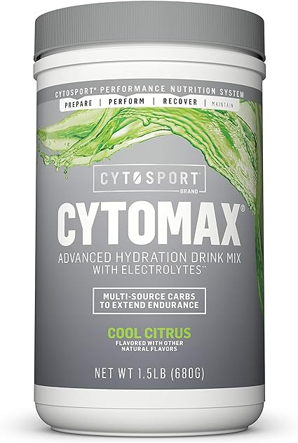 CYTOSPORT CYTOMAX Advanced Hydration Drink Mix with Electrolytes, NSF Certified for Sport, Cool Citrus, 1.5 lb