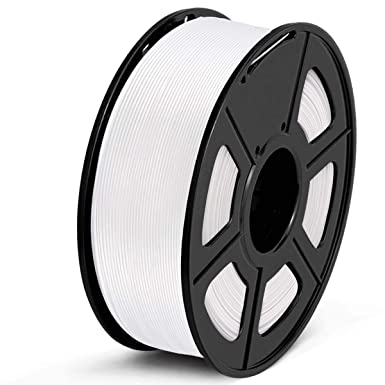 SUNLU 3D Printer Filament, PLA Filament 1.75 mm White 1kg Spool (2.2 lbs) - Dimensional Accuracy  /- 0.02mm, PLA White