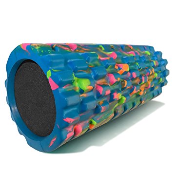 Foam Massage Roller - Black , Green , Pink , Orange , Aqua , Red , Aurora , Peacock or Sunrise