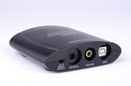 Digital Optical Coax to Analog Stereo Audio Converter, USB DAC Headphone Amplifier