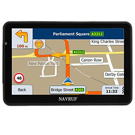 Car GPS Navigator, 7-inch 8GB HD Touch Screen GPS Navigation System, Voice Transition Direction, with Free Lifetime map Update