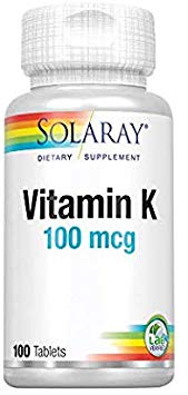 Solaray Vitamin K 100 Tabs (3 Pack)