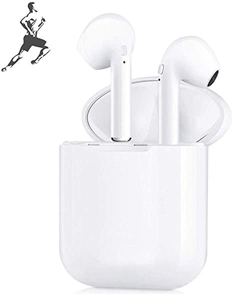 Bluetooth Headphones in Ear, Wireless Headphones with Microphone, Earphones with Mic, Running Headphones, Noise Cancelling Bluetooth Headphones, for Samsung/iPhone/Android/all Bluetooth Devices