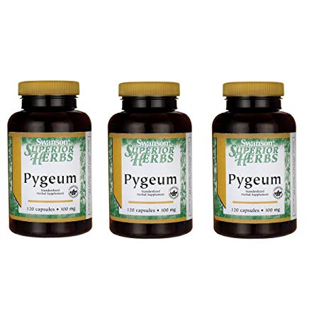 Swanson Pygeum 500 mg 120 Caps 3 Pack