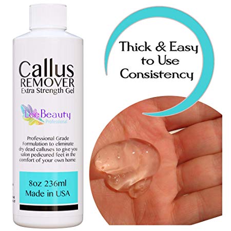 8oz Callus Remover.Callus Eliminator,Liquid & Gel For Corn And Callus On Feet. Professional Grade, Does Better Job Than Electric Shaver&Other Scary Tools.