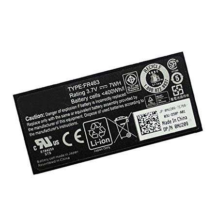 Dentsing FR463 Battery for Dell Poweredge Perc 5i 6i PowerEdge 1950 2900 2950 P9110 NU209 U8735 XJ54 312-0448 / 0NU209
