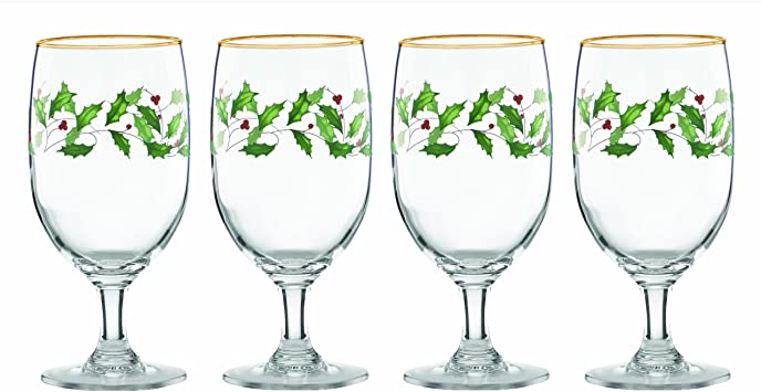 Lenox Holiday 4-Piece Iced Beverage Glass Set