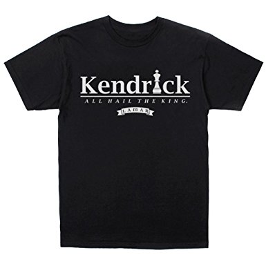 InMyWhiteTee Kendrick Lamar King Kendrick T-shirt, Black   Hip-Hop Sticker Pack