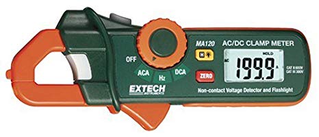 Extech MA120 Mini 200 Amp AC/DC Clamp-on Current Detector