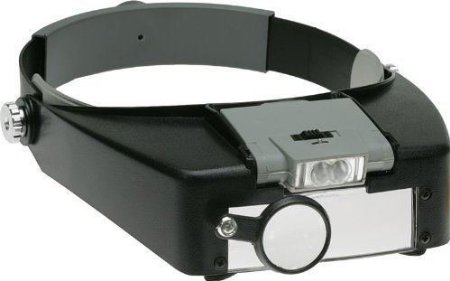 10x Magnification LED Glass Headband Magnifier Loup Lens Visor Watch Repair