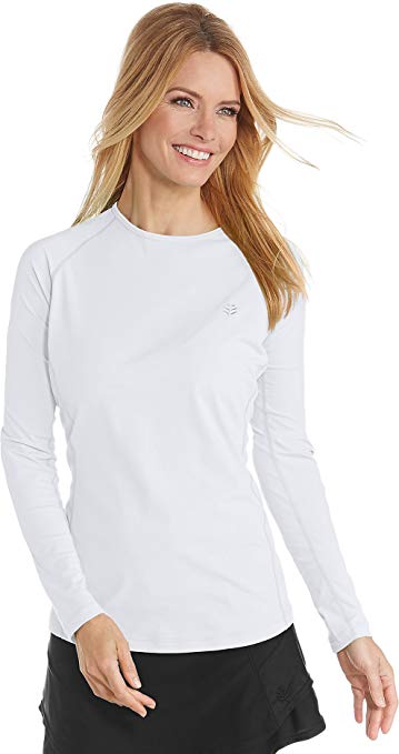 Coolibar UPF 50  Women's Long Sleeve Hightide Swim Shirt - Sun Protective