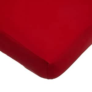 TL Care Supreme Fitted Crib Sheet 28" x 52", Enhanced Thickness for Soft, Breathable Neutral 100% Cotton Jersey Comfort, Red, for Boys and Girls