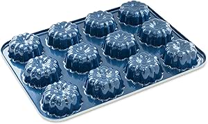 Nordic Ware Formed Mini Bundt, 12 Cavity Cupcake, Navy